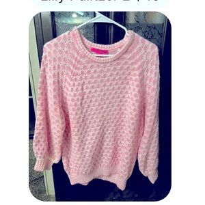 Pink Lilly Pulitzer sweater.